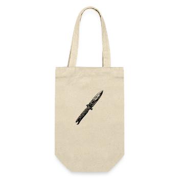 Knife Cutler Knife Lover - Gift Bag for Bottles - nature - Front