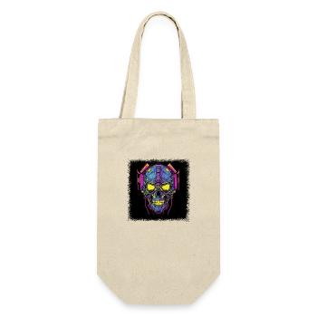 Death Happy Fun Baby Skeleton Tshirts Gift - Gift Bag for Bottles - nature - Front
