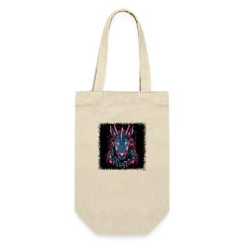 Bday Geek Idée cadeau génial cornu heureux - Sac à bouteille - nature - Devant