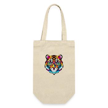 Tiger Intelligent Glasses Colorful Rainbow Gift - Sac à bouteille - nature - Devant