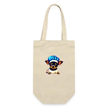 Chihuahua Dogs Dog Restaurateur Chihuahua Puppy - Gift Bag for Bottles - nature - Front