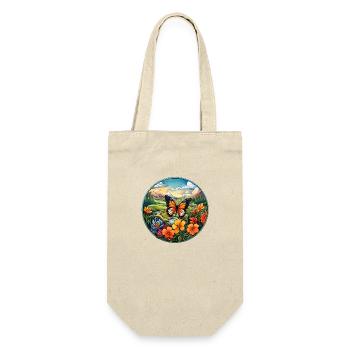 Butterfly Meadow - Gift Bag for Bottles - nature - Front