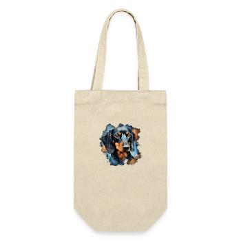 chien teckel - Sac à bouteille - nature - Devant