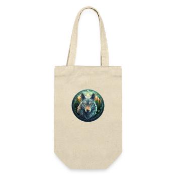 Wolf Emblem - Gift Bag for Bottles - nature - Front