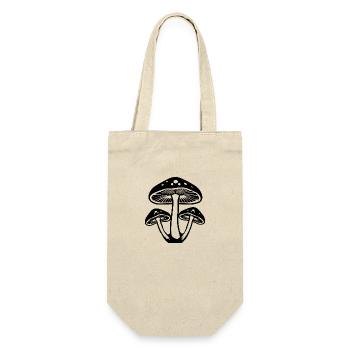 Mushroom Mushroom Picker Mushrooms Fungi - Gift Bag for Bottles - nature - Front