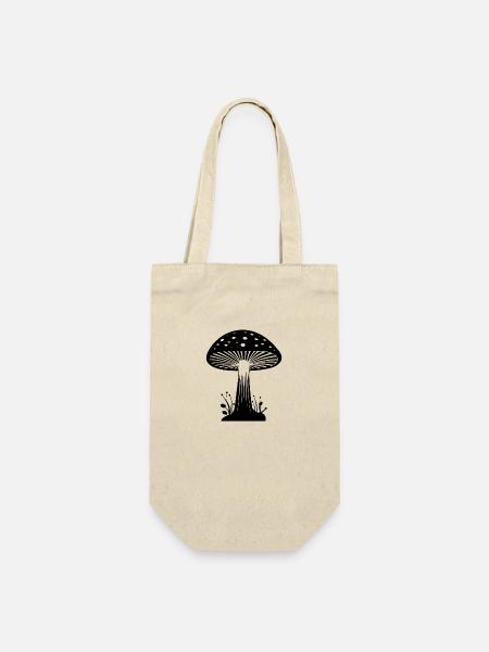 Pilz Pilzsammler Pilze Fungi - Geschenkbeutel für Flaschen - Natur