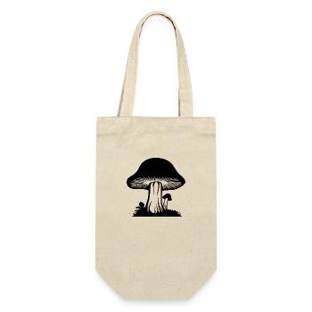 Mushroom Mushroom Picker Mushrooms Fungi - Gift Bag for Bottles - nature - Front