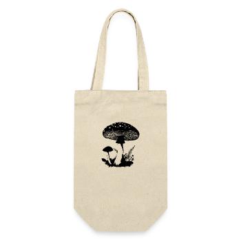 Mushroom Mushroom Picker Mushrooms Fungi - Gift Bag for Bottles - nature - Front