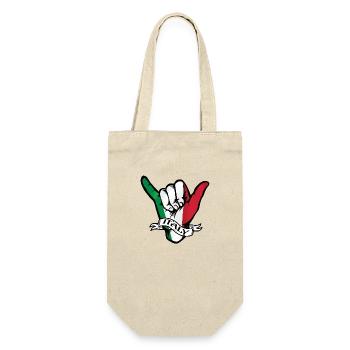 Italy Shaka - Geschenkbeutel für Flaschen - Natur - Vorne