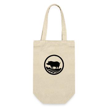 Pig Piggy Sow - Gift Bag for Bottles - nature - Front