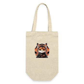 Chat ninja - Sac à bouteille - nature - Devant