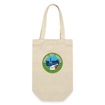 Strada dell'Assietta | Assietta Kammstraße V1 - Geschenkbeutel für Flaschen - Natur - Vorne