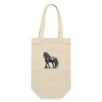 Cheval frison - Sac à bouteille - nature - Devant