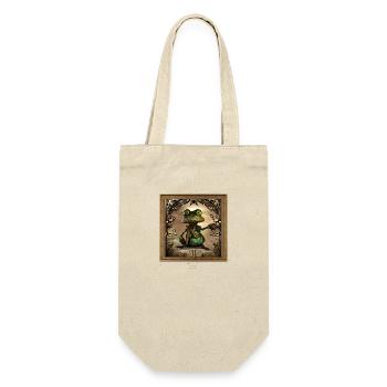 Breakfast Steampunk Club - Geschenkbeutel für Flaschen - Natur - Vorne