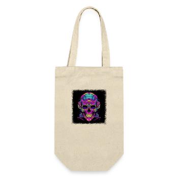 awesome geek drawing funny sayings scary - Gift Bag for Bottles - nature - Front