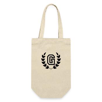 Buchstabe g sport - Geschenkbeutel für Flaschen - Natur - Vorne