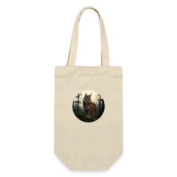 Luchs - Geschenkbeutel für Flaschen - Natur - Vorne