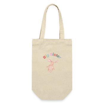 Big Sister - Geschenkbeutel für Flaschen - Natur - Vorne