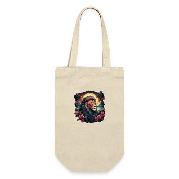 Lion King in the jungle with sunset - Gift Bag for Bottles - nature - Front