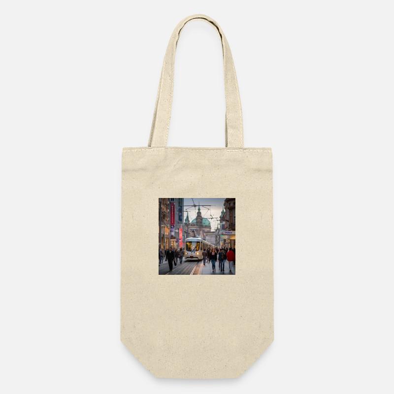 Street with tram - Gift Bag for Bottles - nature