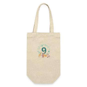 9th Anniversary - Ninth Anniversary Animals - Gift Bag for Bottles - nature - Front