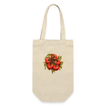 Tomaten - Geschenkbeutel für Flaschen - Natur - Vorne