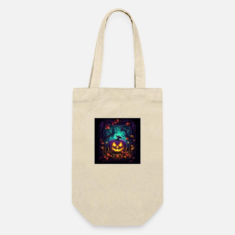 Happy Halloween - Geschenkbeutel für Flaschen - Natur