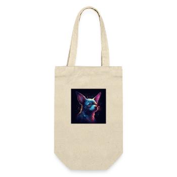 Chihuahua art - Gift Bag for Bottles - nature - Front