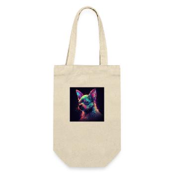 Chihuahua art - Gift Bag for Bottles - nature - Front