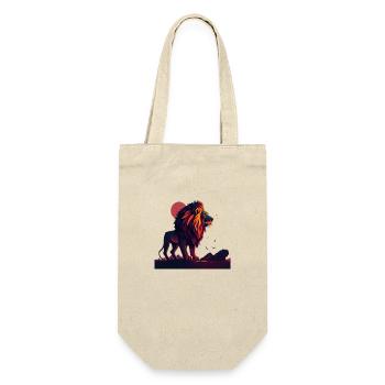 Lion au coucher du soleil - Sac à bouteille - nature - Devant