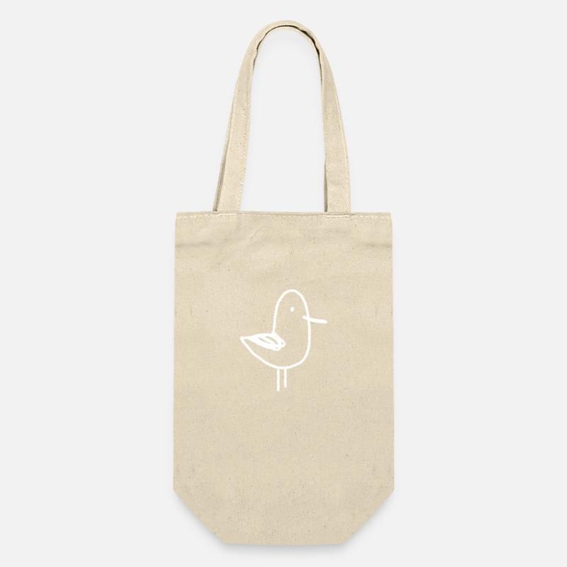Mouette minimaliste - Sac à bouteille - nature