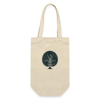 Wikingerbaum des Lebens - Geschenkbeutel für Flaschen - Natur - Vorne