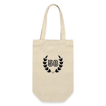 58e anniversaire-idée cadeau 58 ans - Sac à bouteille - nature - Devant