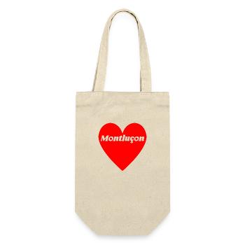 I love Montluçon French medieval town - Gift Bag for Bottles - nature - Front