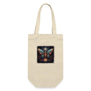 geek butterflies fauna birthday present bday - Geschenkbeutel für Flaschen - Natur - Vorne