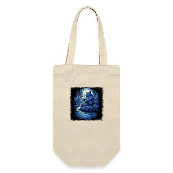 fun funny sayings panda bday growler present humor - Gift Bag for Bottles - nature - Front