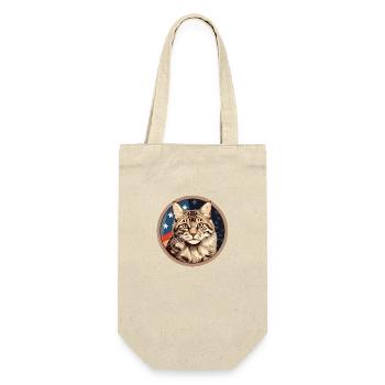 American Bobtail Cat - Gift Bag for Bottles - nature - Front