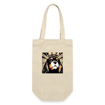 Cavalier King Charles Spaniel pop art - Gift Bag for Bottles - nature - Front