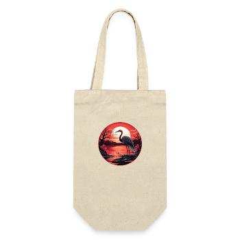 Flamingo (no6) - Japanese - Gift Bag for Bottles - nature - Front