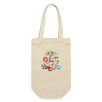 50th Birthday vintage retro Born in 1973 Birthday - Gift Bag for Bottles - nature - Front