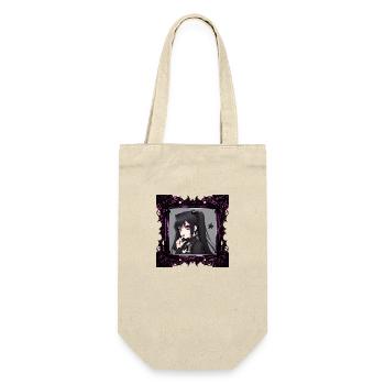 Anime goth girl in a Frame - Gift Bag for Bottles - nature - Front
