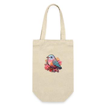 Fleurs d’oiseaux - Sac à bouteille - nature - Devant