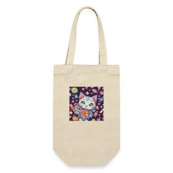 Cat in Space Vol.1 - Gift Bag for Bottles - nature - Front