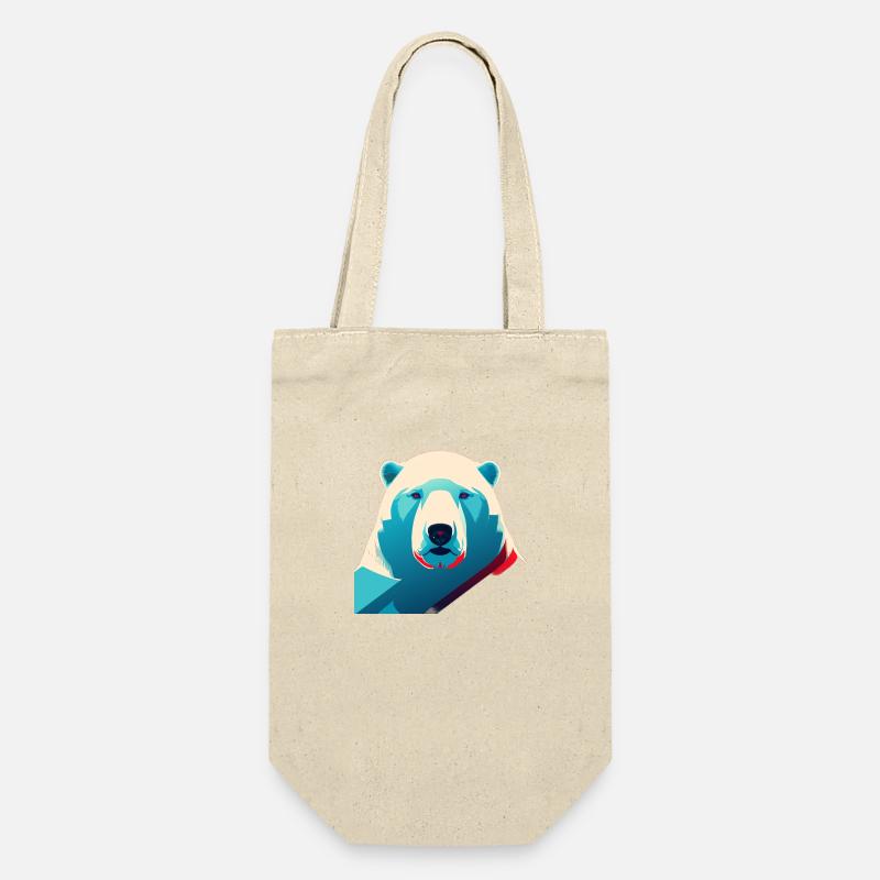 Ours blanc - Sac à bouteille - nature