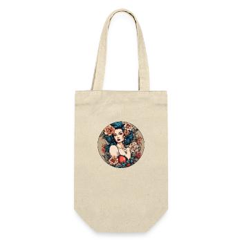 Pinup Girl - Gift Bag for Bottles - nature - Front