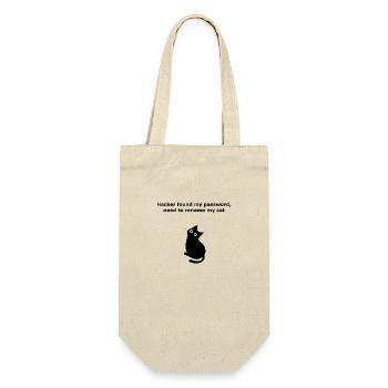 Hacker found my password, need to rename my cat. - Gift Bag for Bottles - nature - Front