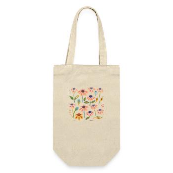 Spring Blooms Beautiful Flowers Aesthetic Drawing - Gift Bag for Bottles - nature - Front