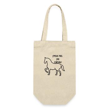 J'PEUX PAS J'AI CHEVAL - Sac à bouteille - nature - Devant