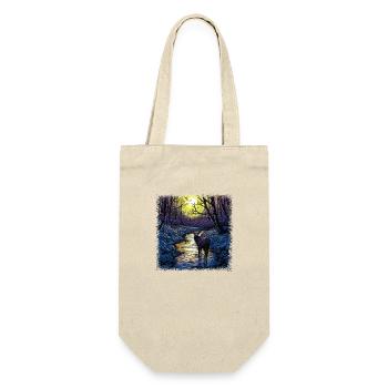 Animal Love Sayings Joke Moose Wild Cute Alces - Gift Bag for Bottles - nature - Front