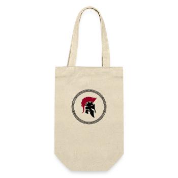 spartaner - Geschenkbeutel für Flaschen - Natur - Vorne